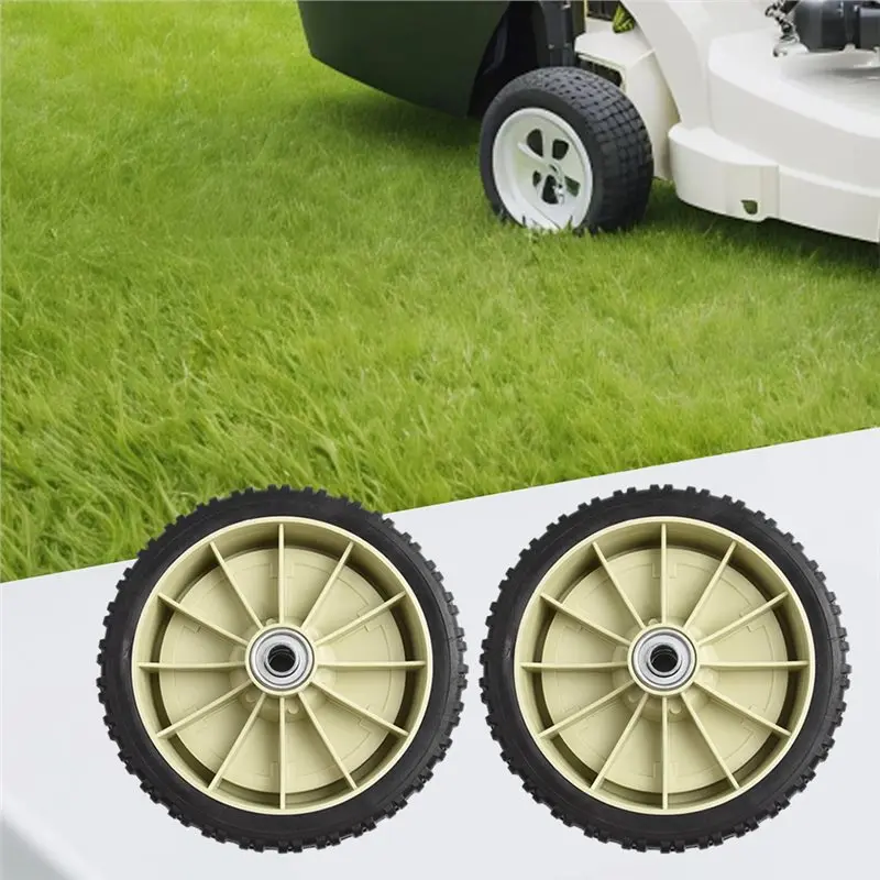 EYFL-Lawn Mower Front Wheel 203Mm/8'' Mower Wheel Push Mower Wheel For HRJ216 Lawn Mower Parts Rubber For Garden Porwe Tools