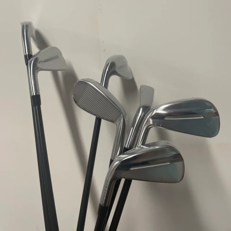 Men Left Handed Silver Hollow Cavity Forged Golf Iron Set P790 7Pcs 4-PW Steel Graphite Shaft Optional R/S Flex High Forgiveness