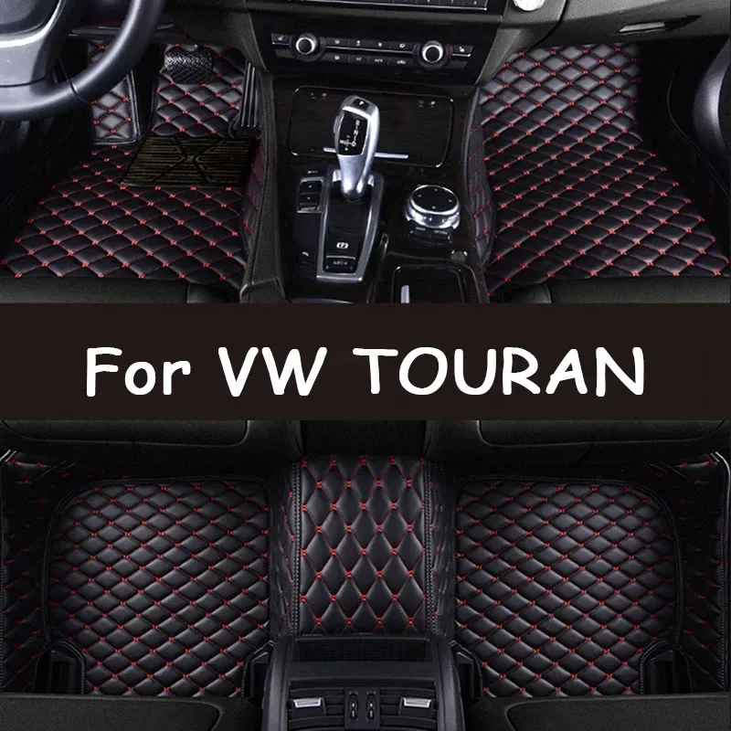 

Car Floor Mats For VW TOURAN 7-seat 2006-2015 2014 2013 2012 2011 Custom Auto Foot Pads Automobile Carpet Cover interior