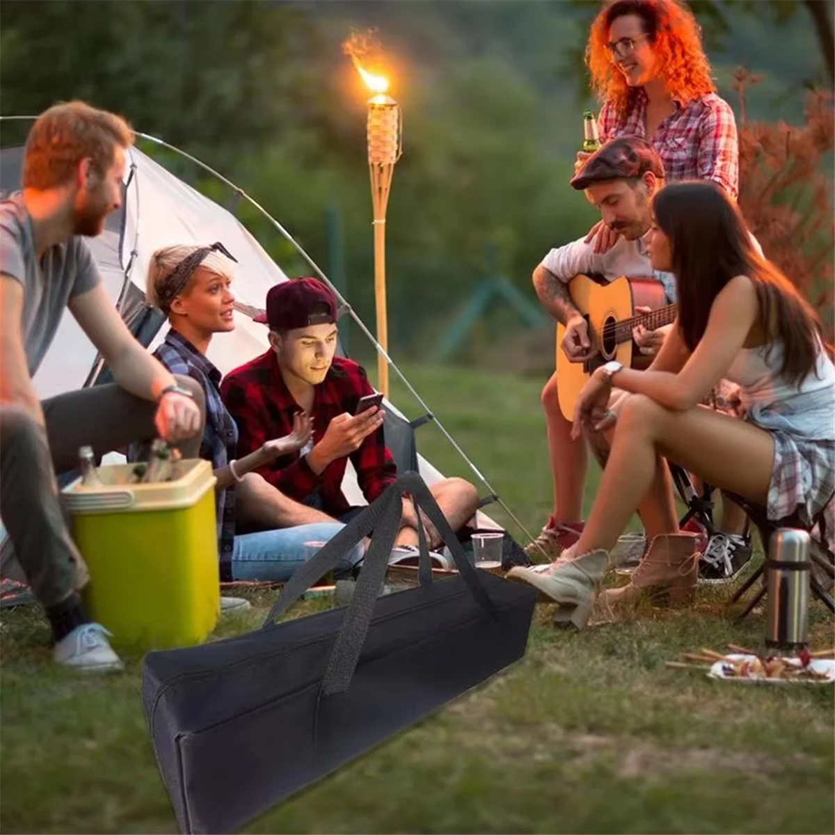 A77I 운반 가방 대형 보관 가방 600D 옥스포드 천 야외 쿠션 보관 가방 접이식 해변 운반 가방