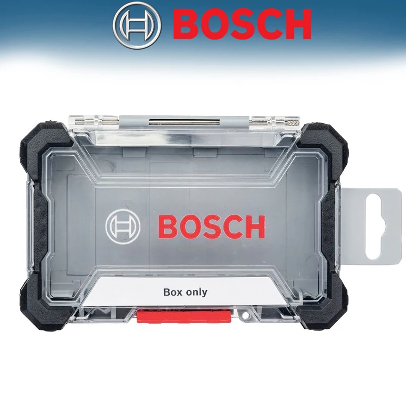 BOSCH 2608522362 Screwdriver Storage Box Small Medium Large Size Plastics High Hardness Tool Accessory Storage Box Transparent