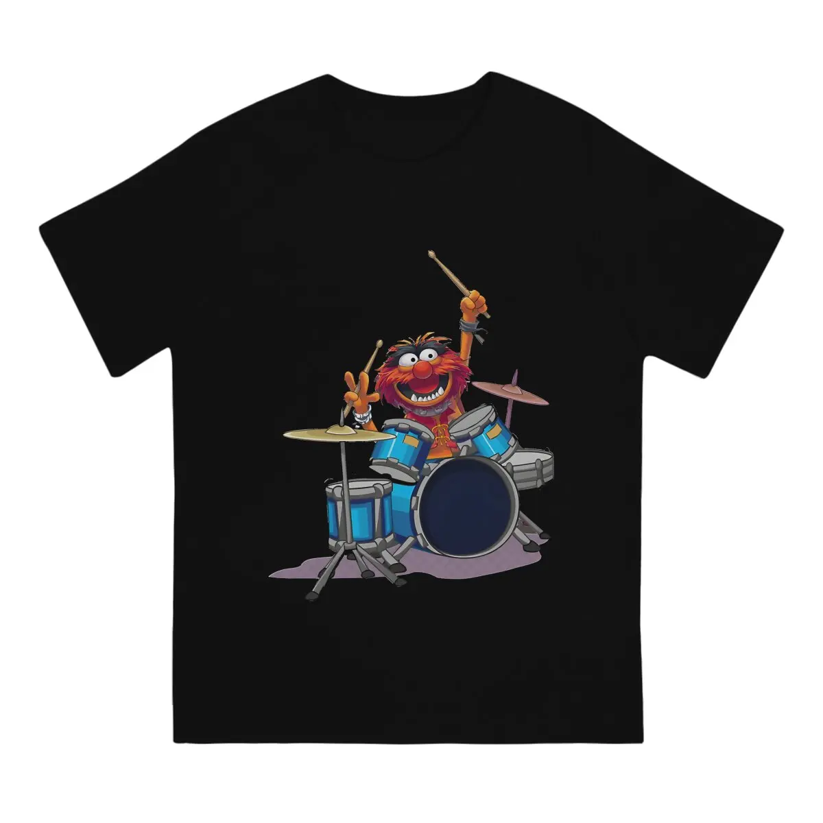 Animal Drummer The Muppet Show T Shirt Grunge O-Neck TShirt Polyester Clothes