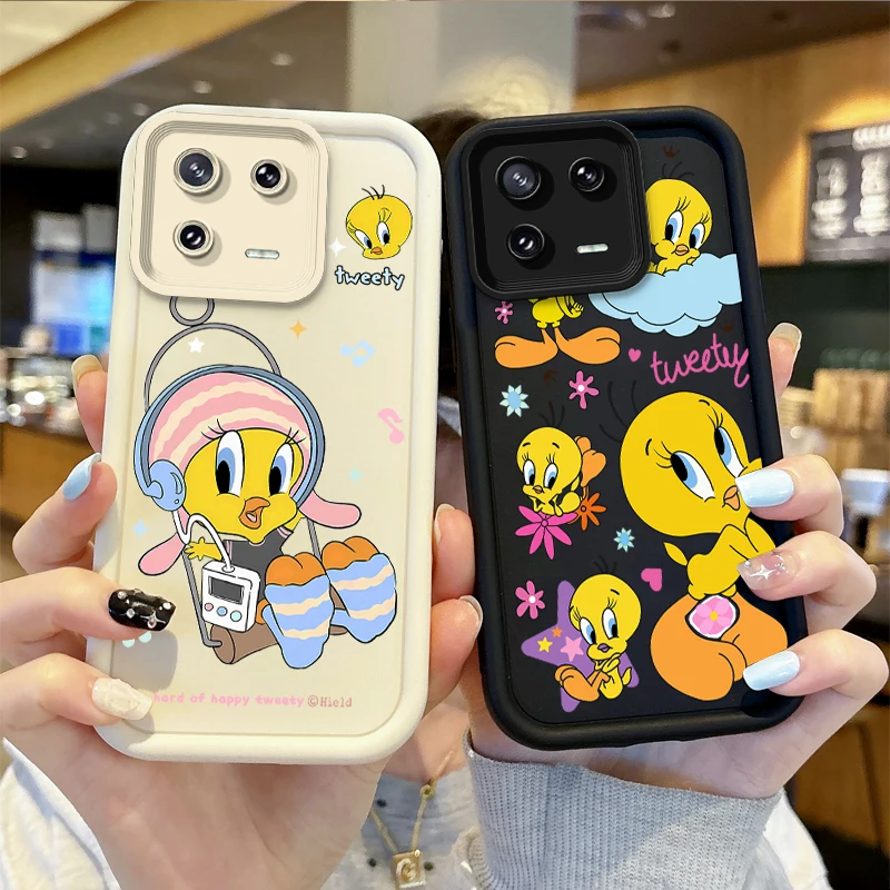 Funny Cartoon Tweety Bird Phone Case For XiaoMi 15 Pro Case 14 13 12 11T Pro 13 12 11 Lite Poco F6 F5 X5 X3 Pro Shockproof Cover