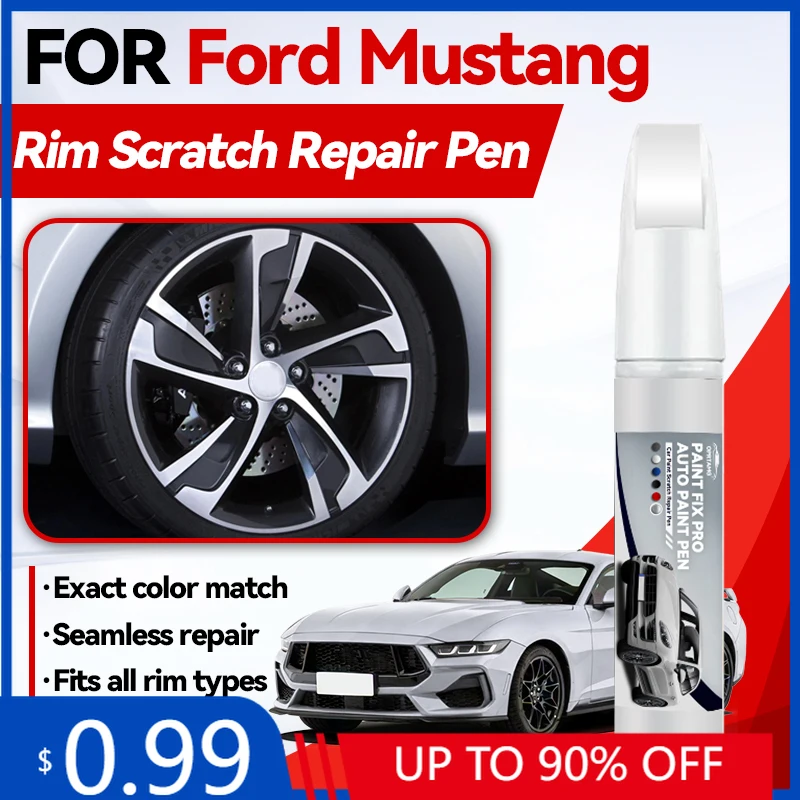 

Карандаш для подкраски колесных дисков, эксклюзивно для Ford Mustang 1979-2025 Fox Body SN95 S197 S550, для ремонта царапин