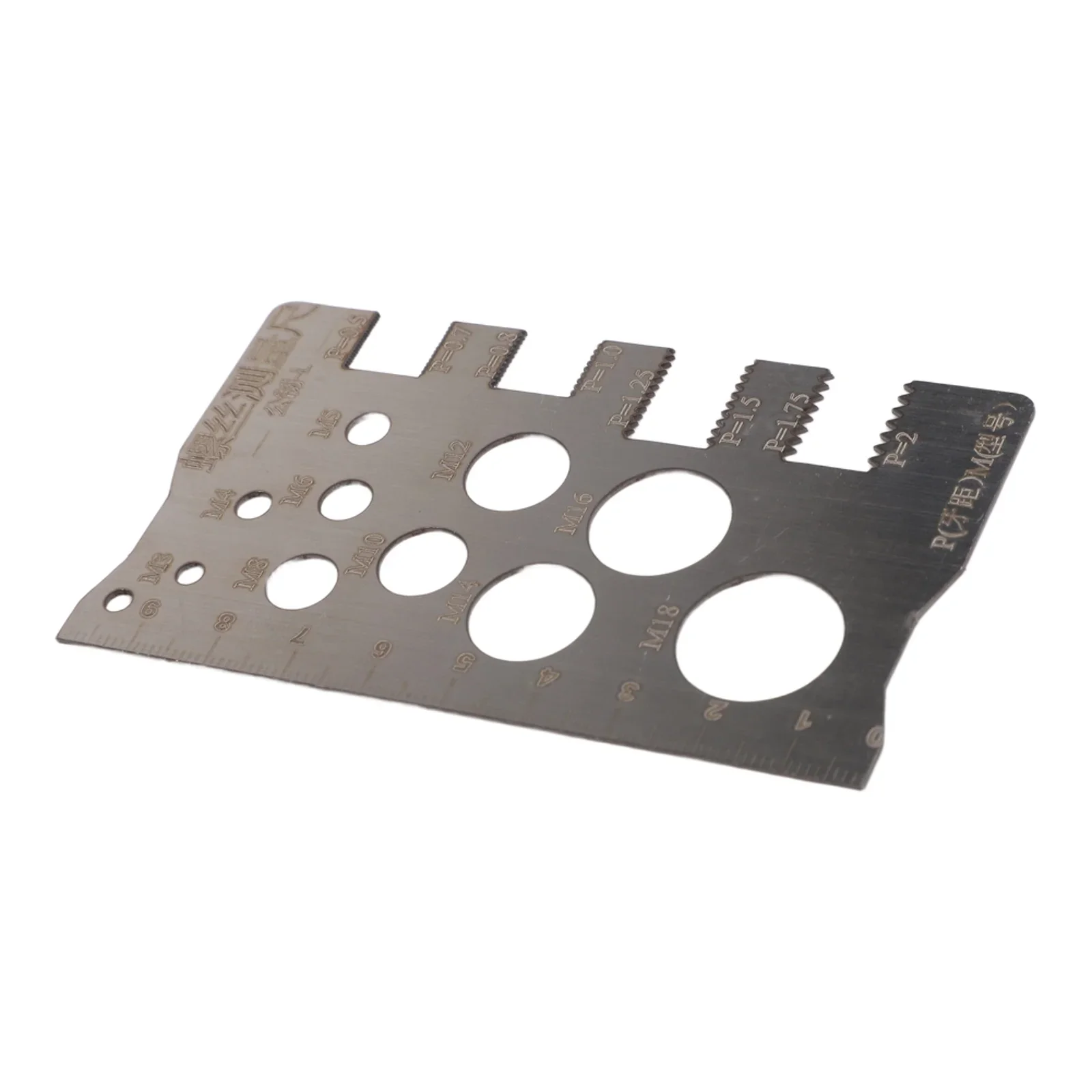 Pitch Measurement Gauge Screw Measuring Tool 100*58.3mm 3.93*2.29in Accurate Pitch Measurement Tool Home Repair Tool