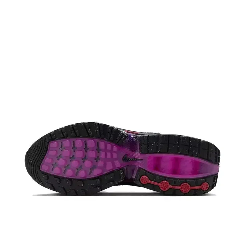 ナイキ エア マックス DN 快適な日常着、ロートップ軽量で通気性のある女性用カジュアルシューズ、ブラックとパープル