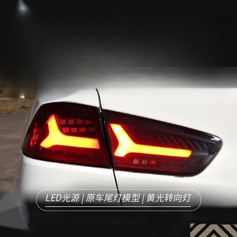Suitable for  Mitsubishi Lancer 09-16 Tail Light Assembly Modified LED Driving Light Brake Light Flowing Turn Signal Light