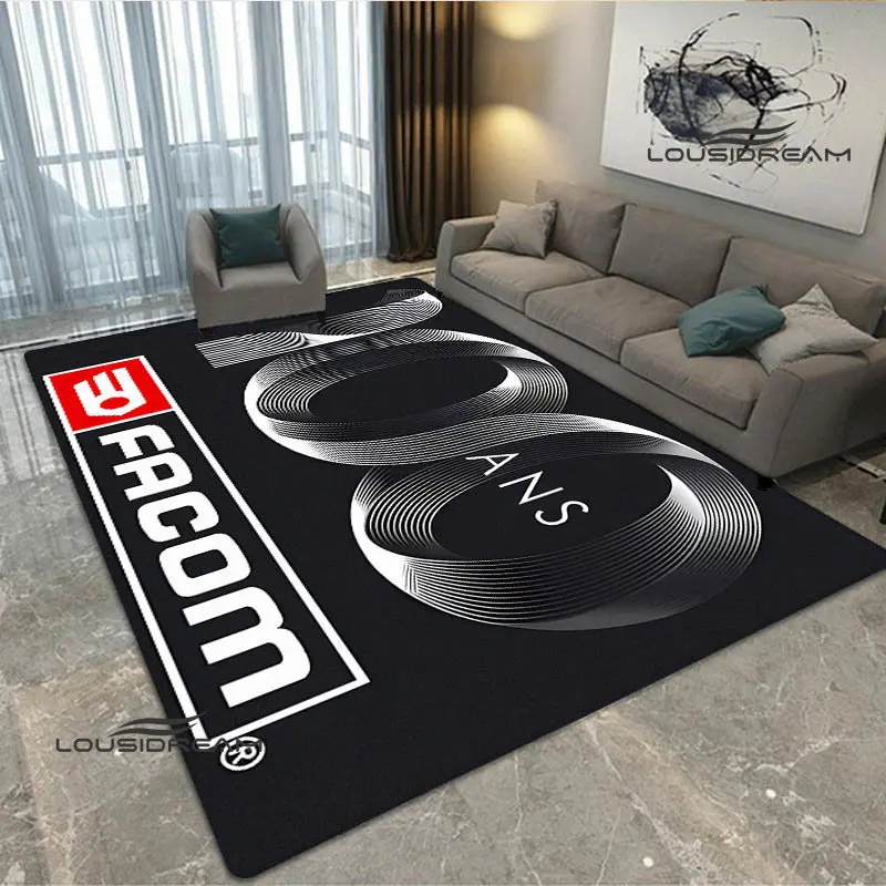 FACOM logo printing carpet fashion logo living room bedroom beautiful non-slip carpet photography props birthday gift