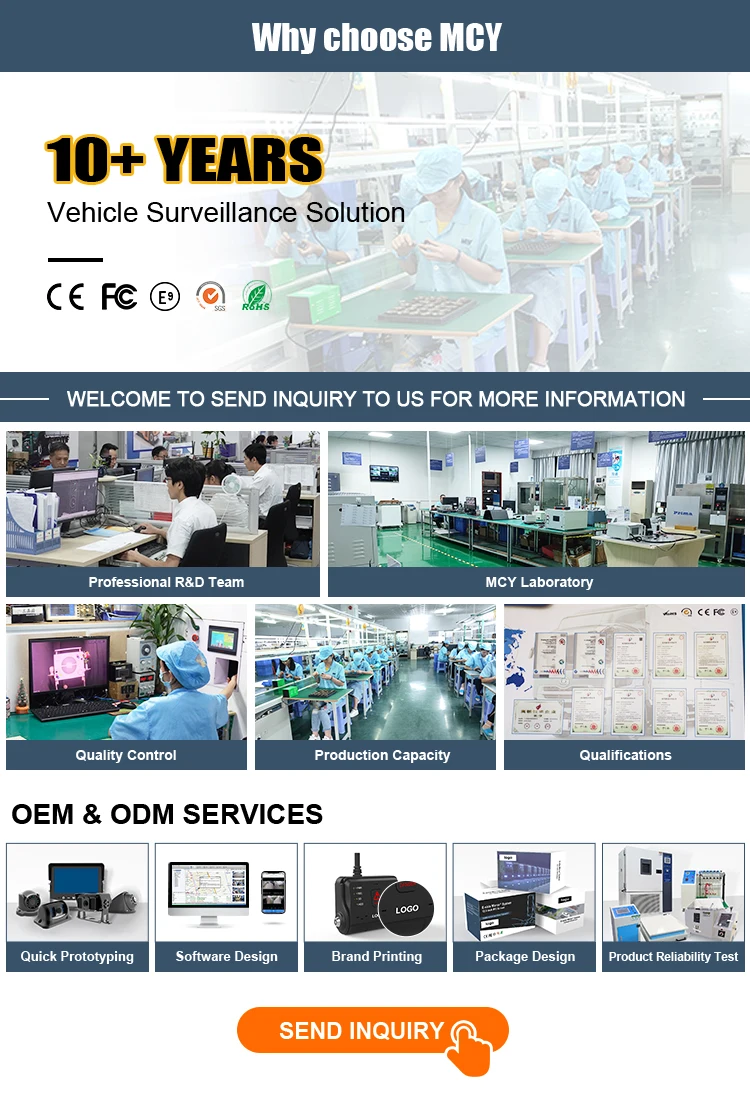 8 canales H264 G-Sensor DVR híbrido móvil AI DMS ADAS opcional con software de cliente MDVR gratuito