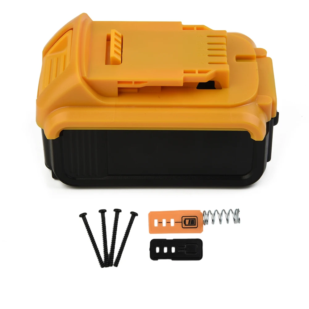 1pc Battery Plastic Shell DCB200 Battery Case PCB Protection Circuit Board For 18V 20V Electric Tool Plastic Shell Nesting Strip
