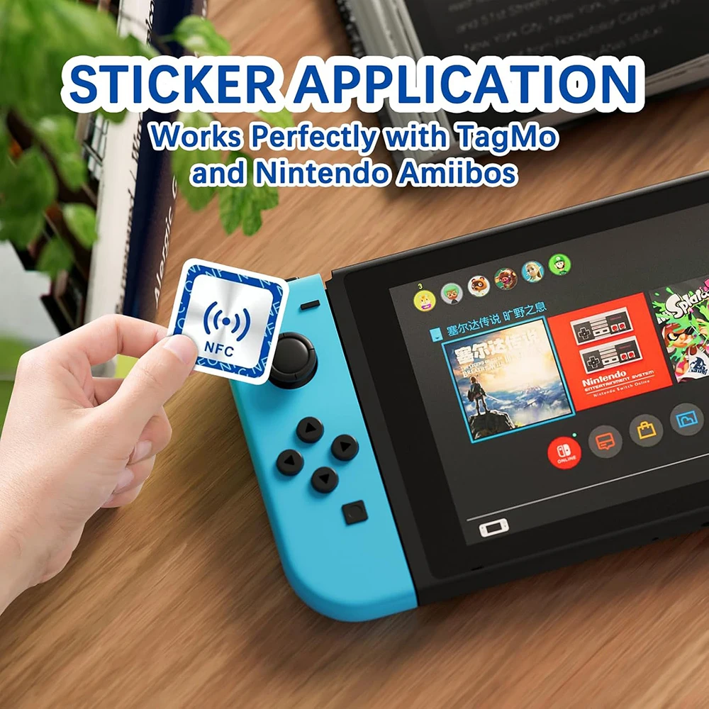 NFC NTAG213 RFID tag NFC 213 ملصق مقاوم معدني، 144 بايت من الذاكرة قابل للبرمجة بالكامل، مناسب لأجهزة NFC #3