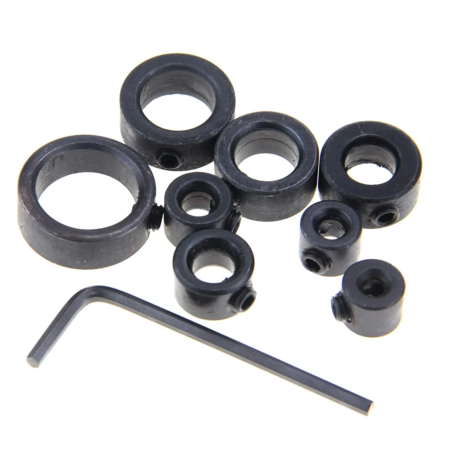 8pcs Woodworking Drill Locator Drill Bit Depth Stop Collars Ring Positioner Drill Locator Wood Drill Bit 3-16mm