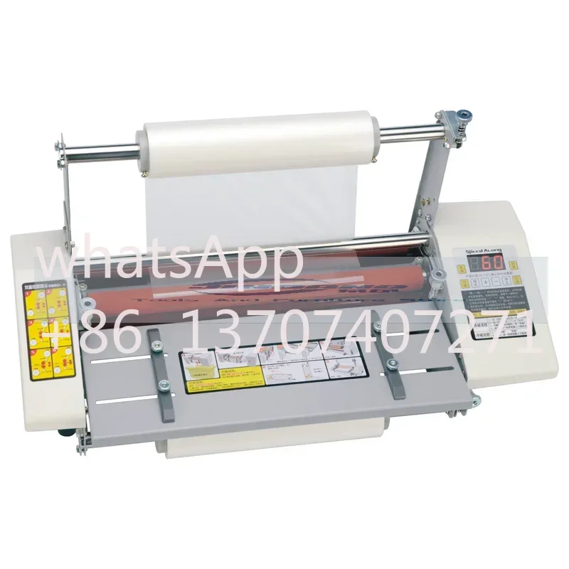 9350 Model A3+/33.5cm Paper Laminating Machine English version Cold Hot Laminator Film Photo Laminater 1.1m/minute