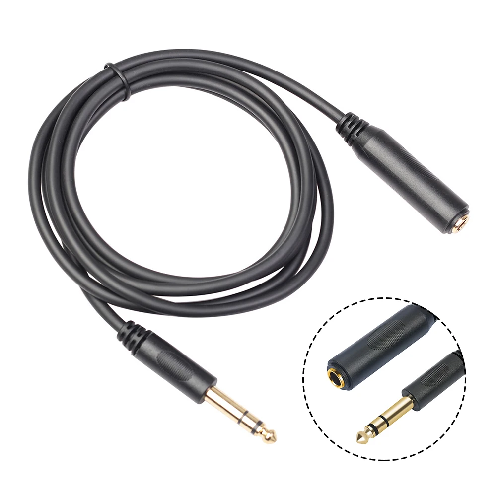 1.8M 4.5M 6M Stereo 1/4 Inch TRS 6.35mm Male To Female Audio Extension Cable For Guitar Amplifier Monitors Headphone