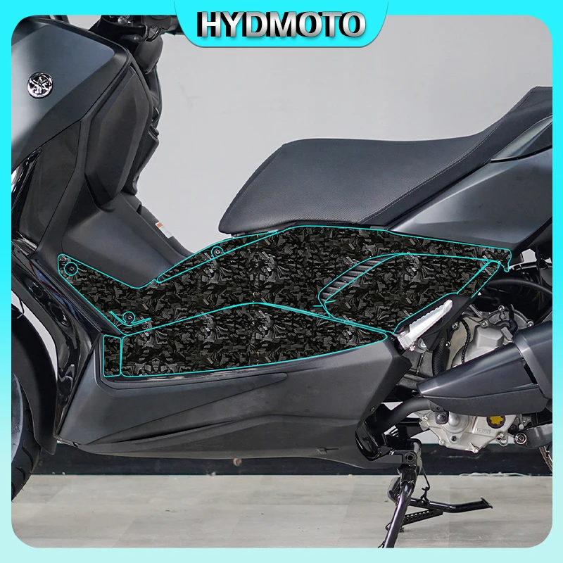 Yamaha XMAX300 TECH 2024 오토바이 단조 탄소 섬유 스티커, 연료 탱크 보호 스티커, 개조 부품, 자동차 액세서리