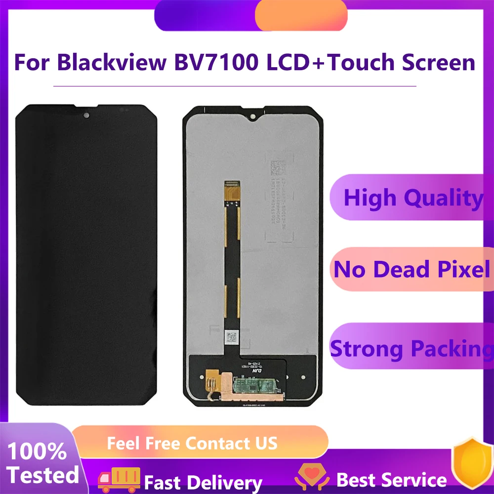 100% Tested Full New For Blackview BV7100 Phone Accessories For bv7100 LCD Display Touch Screen Digitizer Assembly Replacement