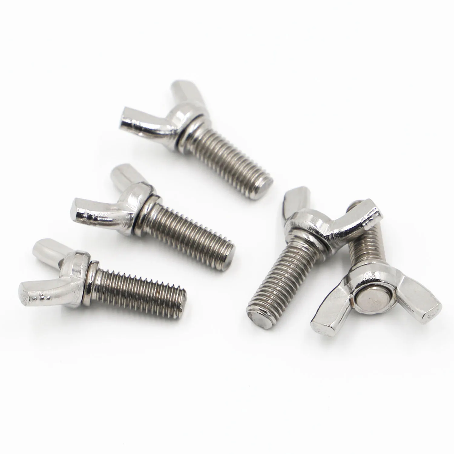 DIN316 304 A2-70 Stainless Steel Butterfly Bolt Thumb Wing Screw Claw Hand Tighten Screws M3 M4 M5 M6 M8 M10