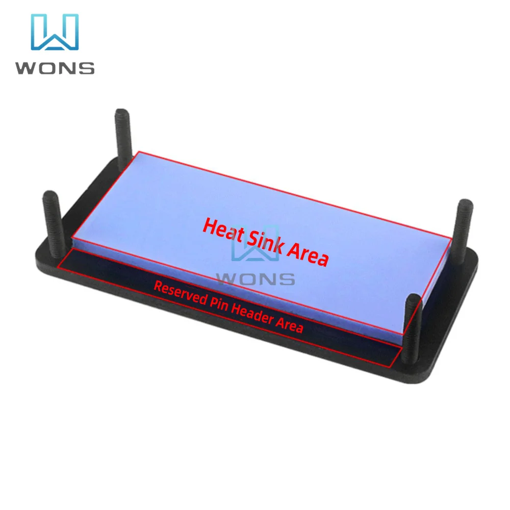 Für Null 2W Reinem Aluminium Fall Für Raspberry Pi Null 2W Reinem Aluminium Fall Für Raspberry pi Null 2w Schutzhülle + Pin Headr