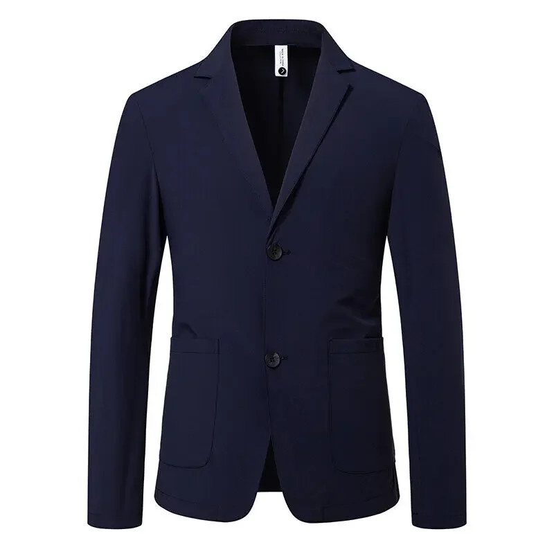 New Summer Men Light and Thin Sunscreen Blazers Jackets Man Solid Business Casual Suits Coats Male Slim Fit Blazers Coats 4XL