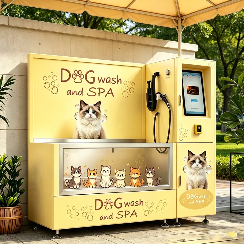 Pet Supplies Wash Station - FL 2026 Neue Tierhygiene-Station mit Föhn,