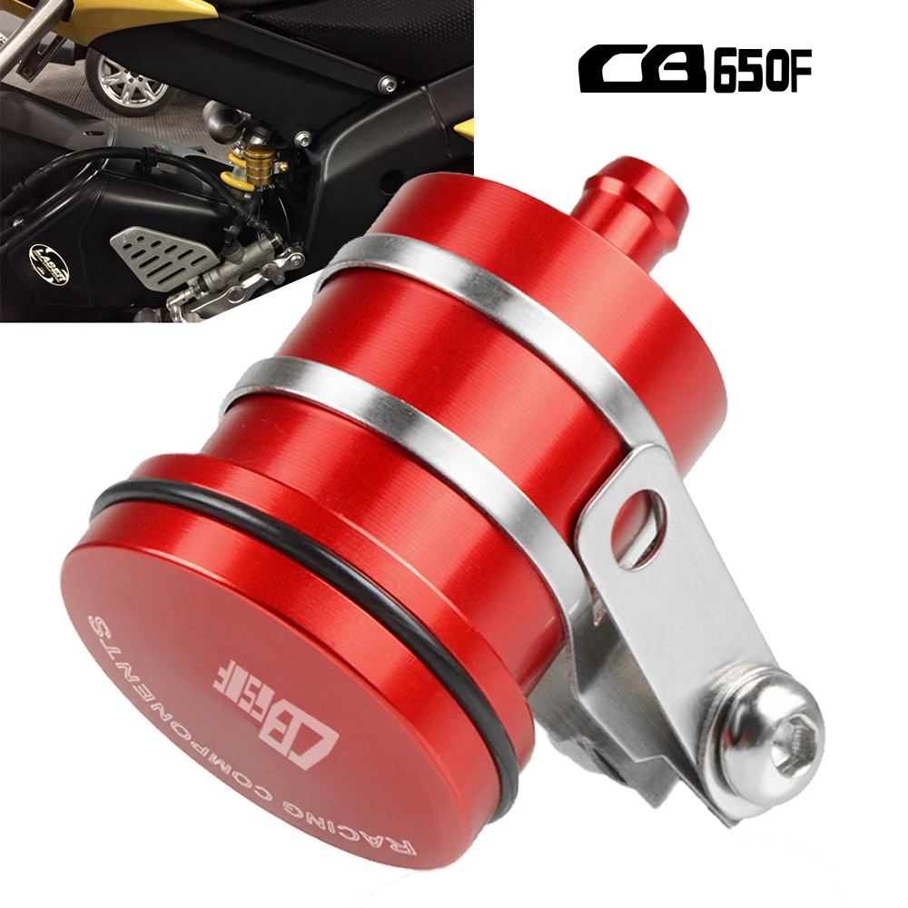 

Motorcycle Rear Brake Fluid Reservoir For Honda CB650F Hornet 250 1998-2013 2008 2009 2010 2011 Clutch Tank Oil Fluid Cup Cover