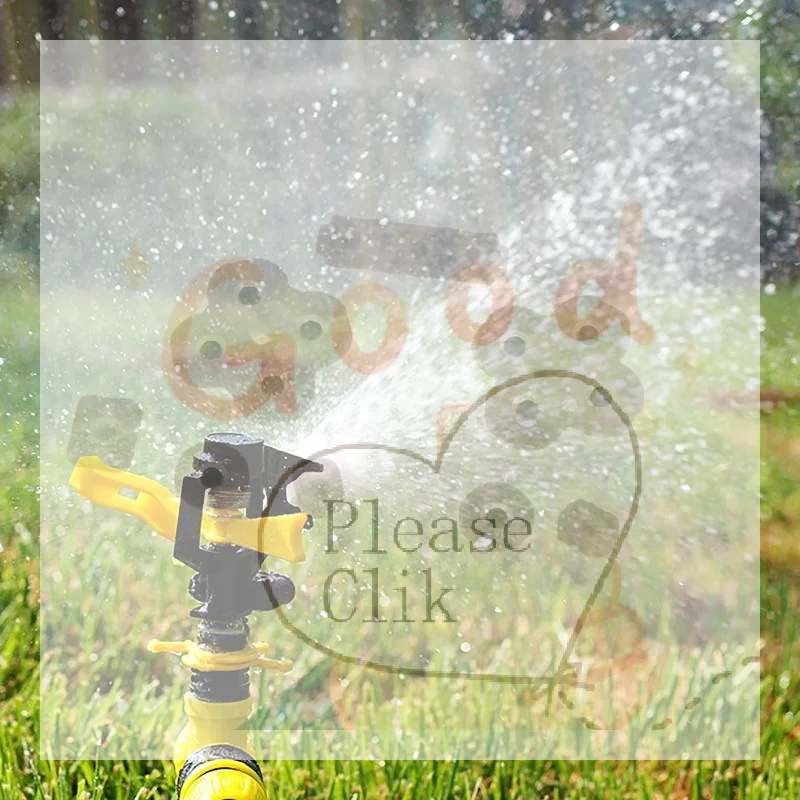 【HG】Adjustable Rocker Lawn Sprinkler 360 Degree Rotation Even Spray For Irrigation Agricultural Site Cooling Dust Removal