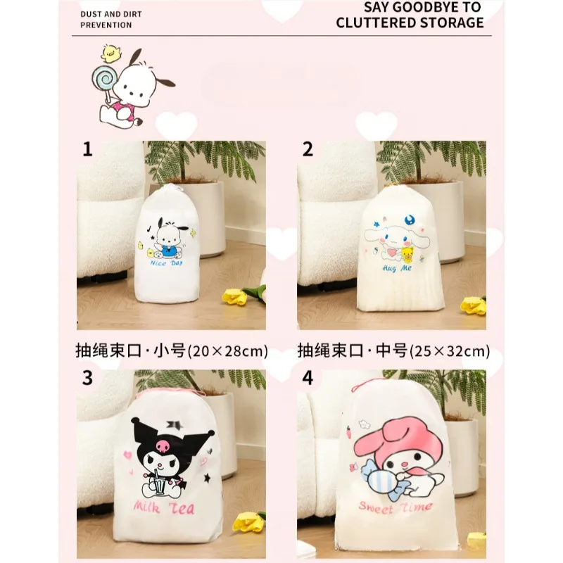 5 pezzi carino Kuroko's Basketball Cartoon Nursery Travel Outdoor Storage Bag Organizer per scarpe e vestiti