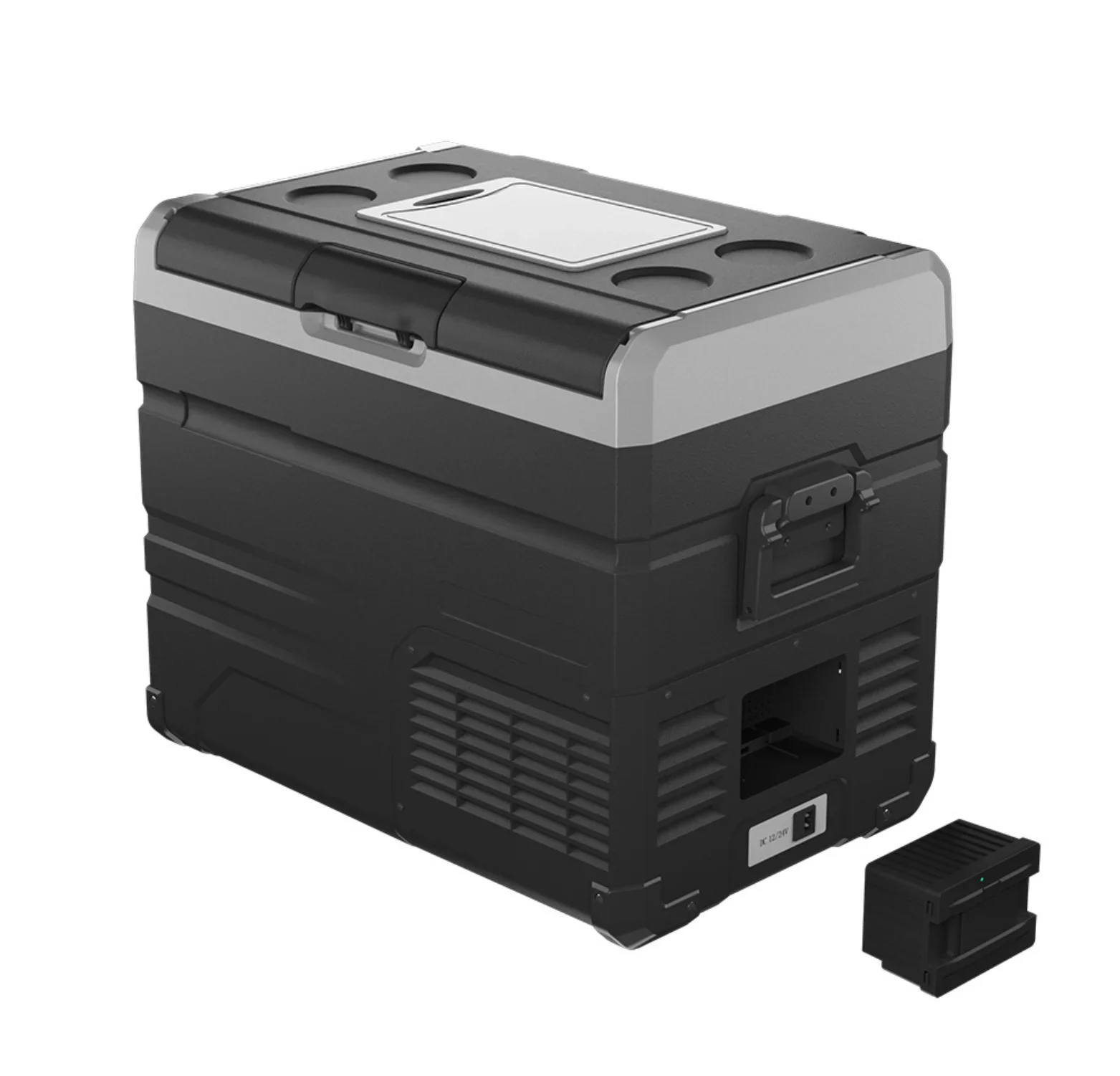 l # TW95 DC 12V 24V 95 Liters Fridge Portable Car Refrigerator With Detachable Battery For RV Boats Camping