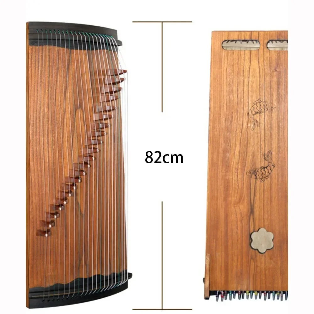 

Mini Portable Guzheng 21 Strings Handmade 82CM Guzheng Beginner Zither Traditional Chinese Stringed Musical Instruments Gift