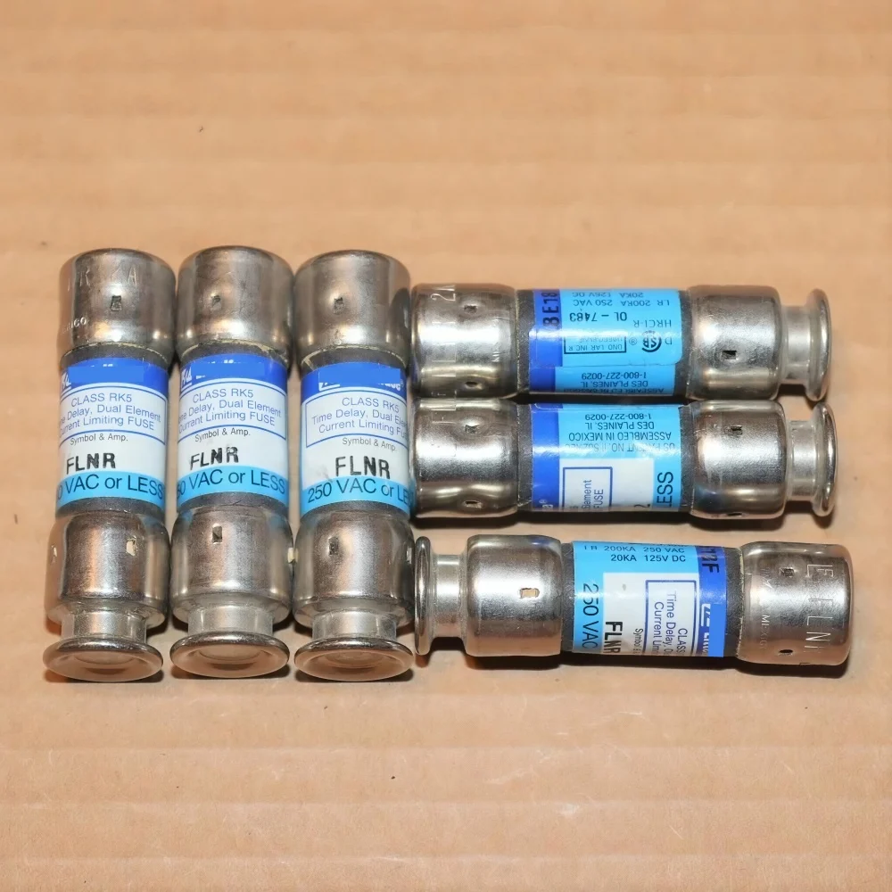 FLNR-15 Time Delay Dual Element Class RK5 Cartridge Fuse, 15A 250VAC, 1 Pack OEM
