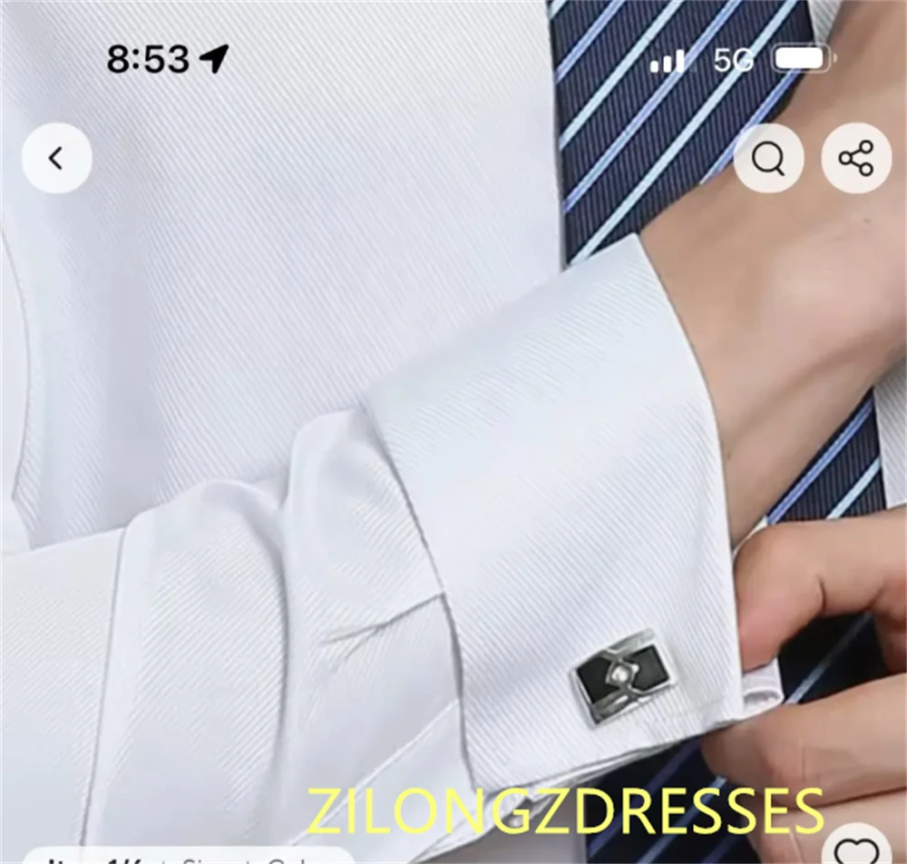 فستان سهرة رسمي من الجيرسيه الأبيض بأزرار رائعة وأكمام طويلة فساتين العودة للوطن الحديثة للمناسبات الخاصة #2