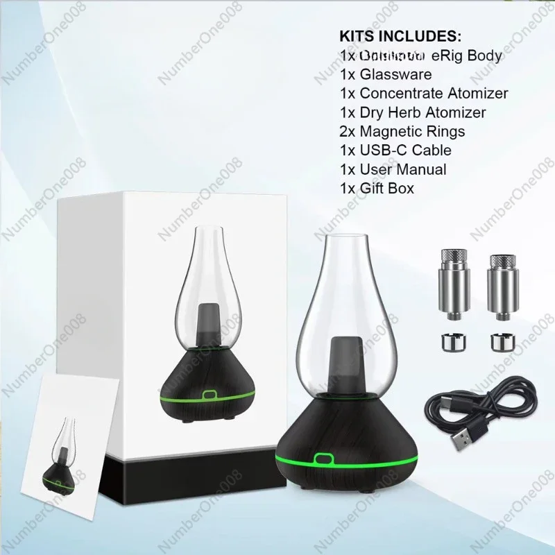 New Bluetooth Speaker 3 in 1 Water Glass Hookah Dry Burning HOOLOO ERig for Wax Drying Herbs