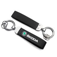 1PC Car Keychain Key Clip Creative Keychain Car Accessories For Skoda Octavia Rapid Kodiaq Superb Karoq Fabia Kamiq VisionS