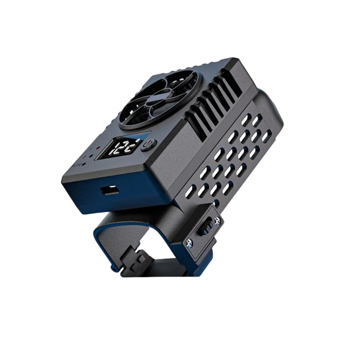 ★♠♥Y473A Hot Sale-Cooling Fan for 4 AI Adjustable Cooler Real-Time Temperature Display for 4K Video Recording Live Stream