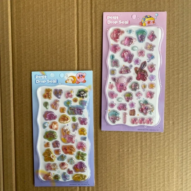 

Милые японские 3D-стикеры Кирби с рельефным изображением, стереоскопические наклейки для декора мобильных телефонов, канцелярские товары для студентов, подарки, игрушки