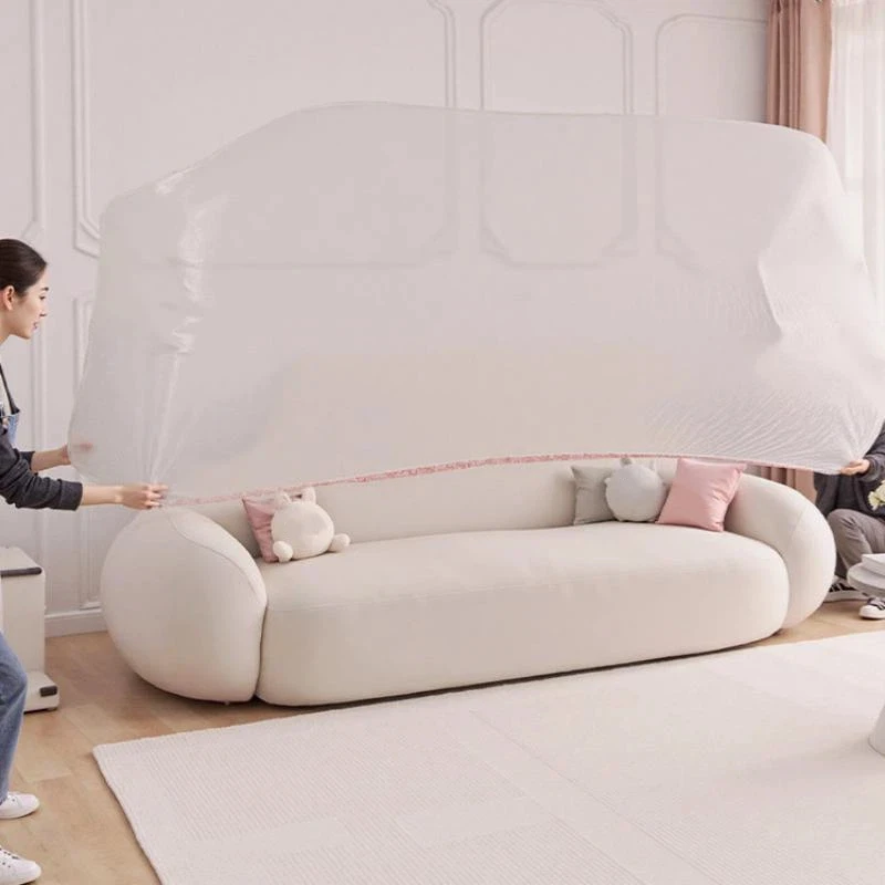 5Pcs Waterproof Disposable Bed Dust Cover Clear Furniture Protector for Student Dorm Room Daily Dust Prevention