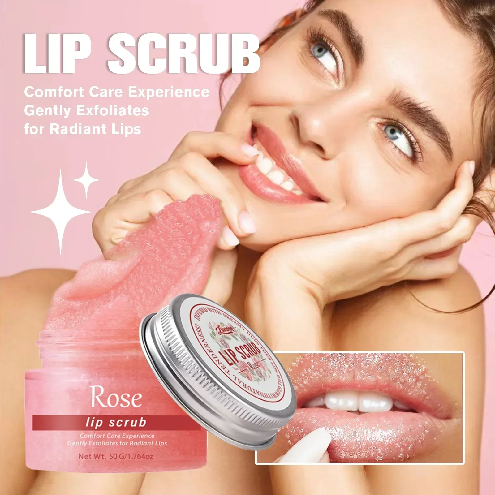 

Lip Scrub Brightens Exfoliator Removes Dead Skin Brightens Lips Soothing Moisturizing Gel Non-Irritating for Vibrant Lip Makeup