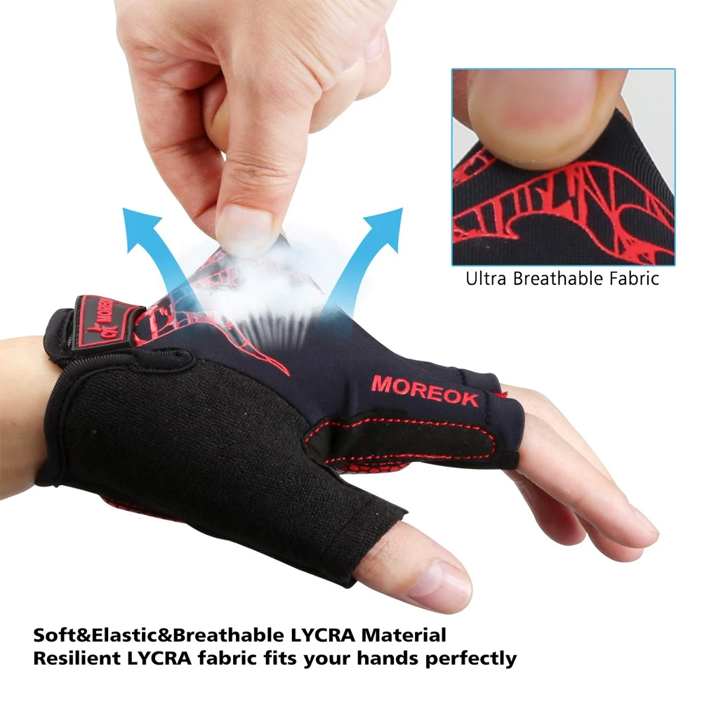 1Pair Arthritis Compression Gloves Cycling Gloves Workout Gloves for Men Women - [5MM Gel Pad] Half Finger Glove for Exercise