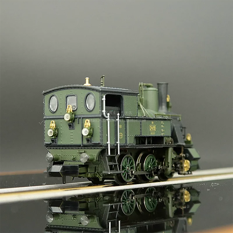 Diecast 1: 160 Scale N Steam Engine Retro Train Model Sand Table Ornaments Collection Display Toy Gifts Souvenirs