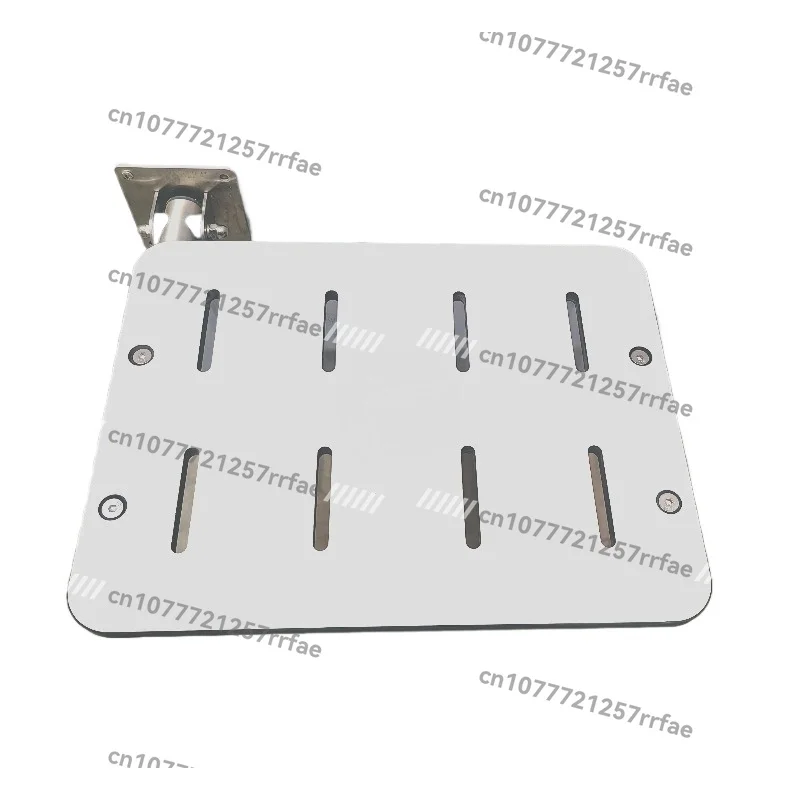 

Modern Design Wall Mounted Stainless Steel Shower Stool Foldable Shower Seat with Supporting Legs Home Care Shower Chair