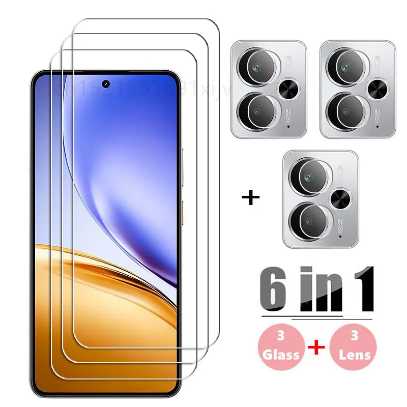 

Full Gule Glass For Realme 14 5G Tempered Glass Realme 14 Screen Protector HD Protective Phone Camera Lens Film Realme 14