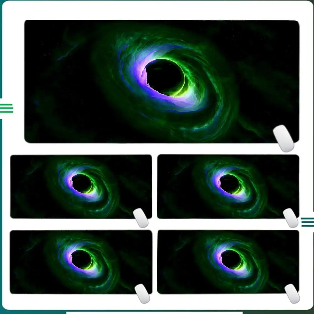 

Large Starry sky black hole Design Gaming Mouse Pad Anti-Slip Rubber Base Extended Mat for Gamer Office Computer Accessories