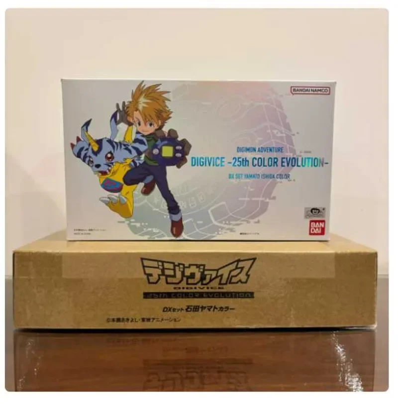 Nueva figura Bandai Digimon Adventure Origina Monster Scsa Scsa Gold Machine v-mon Wormmon animación Digivice modelo Juguetes