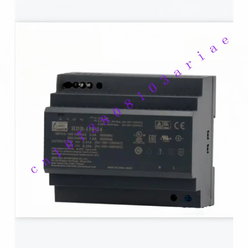 Original MEAN WELL New switching power supply HDR-150 HDR-150-12 HDR-150-15 HDR-150-24 HDR-150-48 Dc 150W step guide rail type