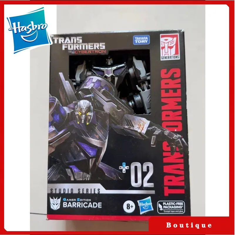 

In stock Hasbro Transformers toys Gamer Edition Deluxe Class WFC SS-GE-02 Barricade Cybertron Autobots Action Figures Gifts