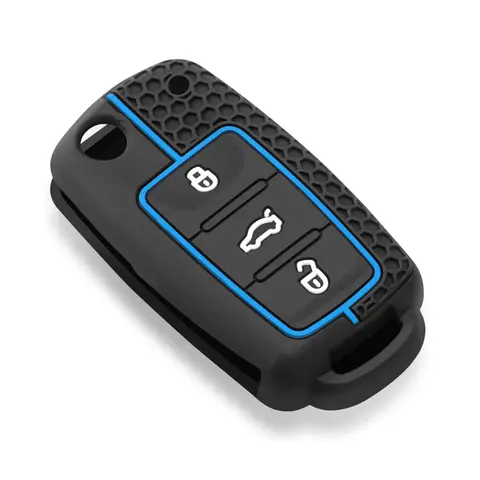Skydda bilnyckelskal för Volkswagen Polo Passat B5 Golf 4 5 6 MK5 MK6 Eos Bora Beetle TSI nytt silikonfodral 6 best sales Golf Mk5 TDI - №1