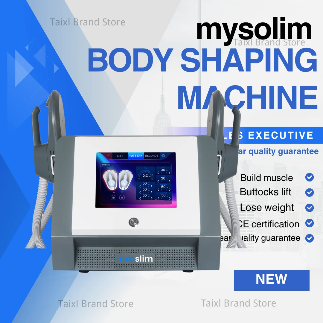 Myoslim RF HIEMT Body Sculpting Machine Electrical Muscle Stimulator Fat Burner Weight Loss Butt Lifter Shaper Body Care