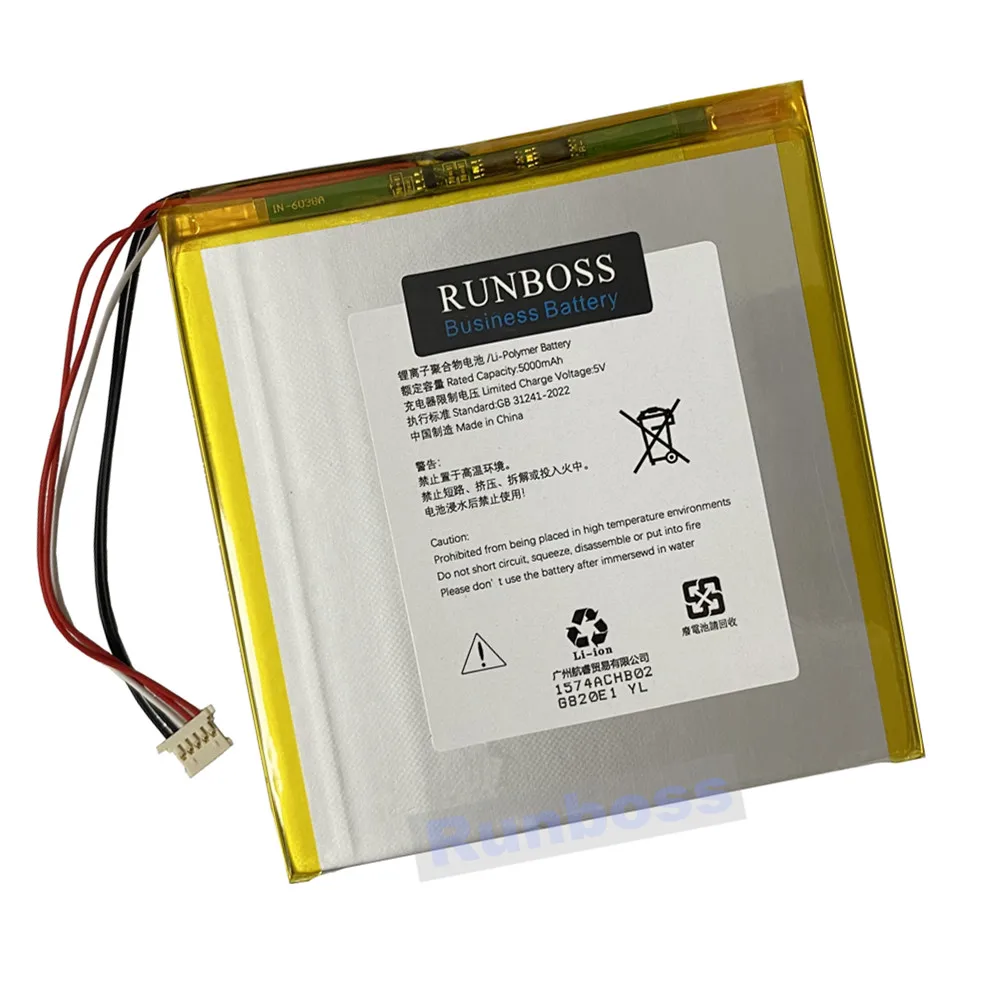 3.8V 5000mAh Tablet PC Battery 5 Pin 5 Wires Plug 8.4inch For ALLDOCUBE iPlay 50 Mini iPlay50 Mini / iPlay 50 Mini Pro Battery