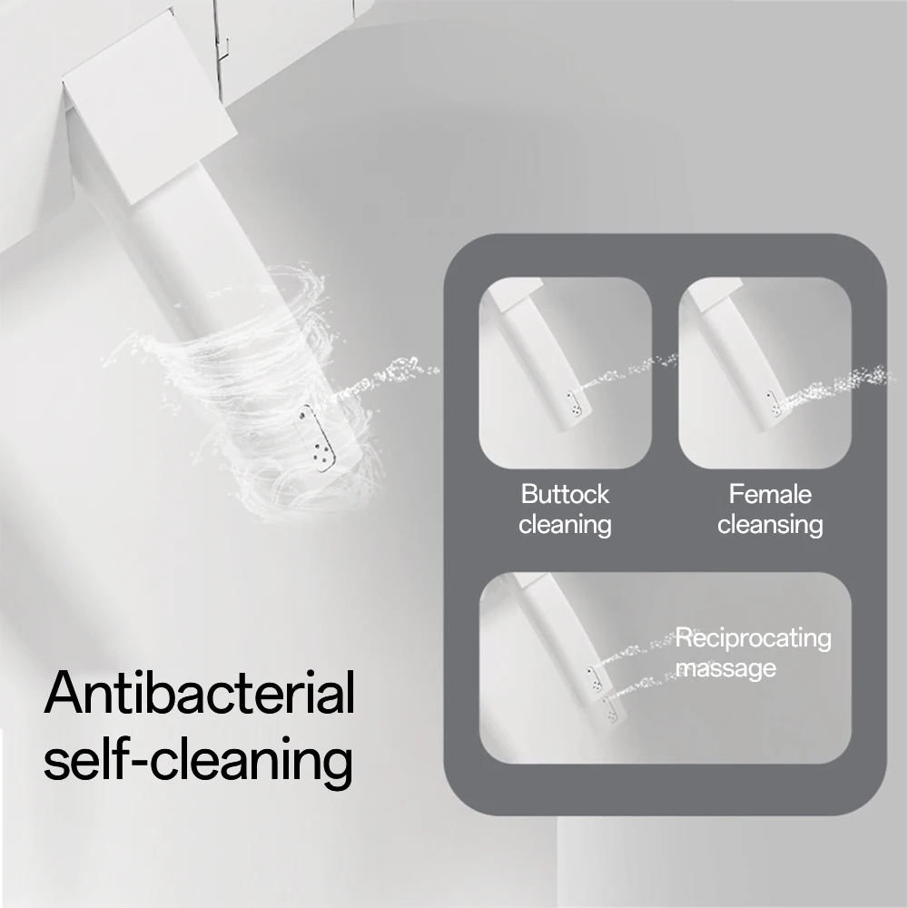 RV متعددة الوظائف التلقائي بيديه مرحاض ذكي مع خزان المياه وعاء المرحاض السيراميك مرحاض ذكي مع مصباح الليل