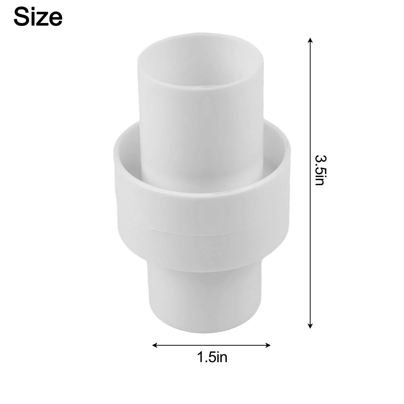 

1.5in Hose Adapter 1.5 Diameter Pool Cleaner Connector Easy To Install Long-lasting Reliability Pool Cleaning Equipment